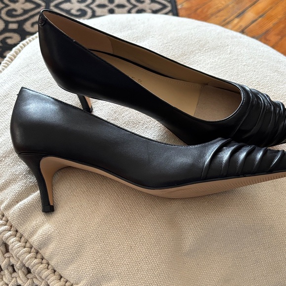 Marc Fisher Black Leather Heels - Picture 2 of 6